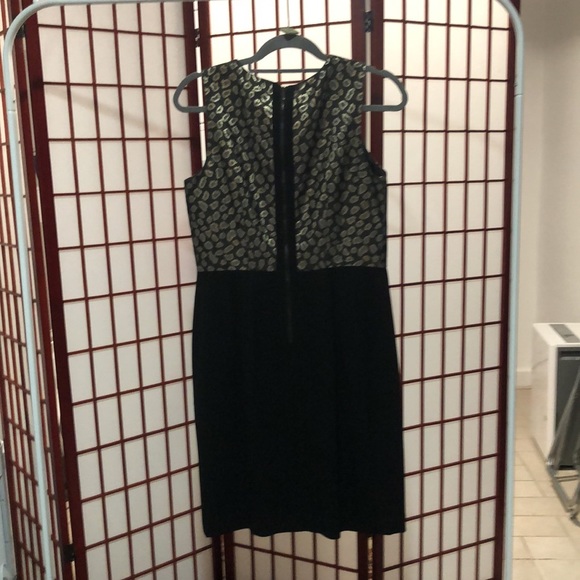 Ann Taylor metallic black leopard dress - Picture 6 of 6